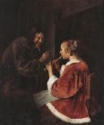 Jan Vermeer The Music Lesson  (mk30) oil on canvas